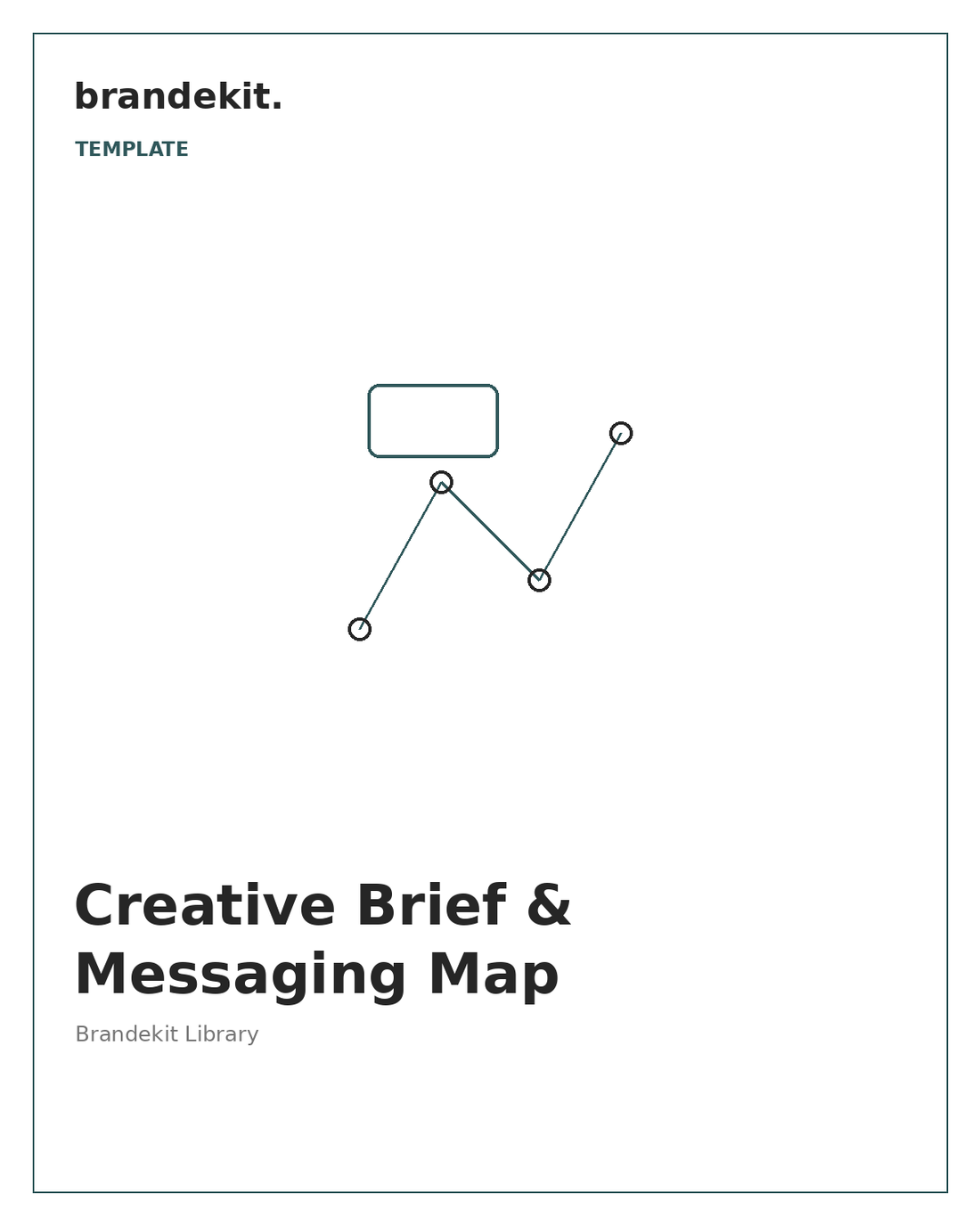 Creative Brief and Messaging Map Pack — Brandekit cover