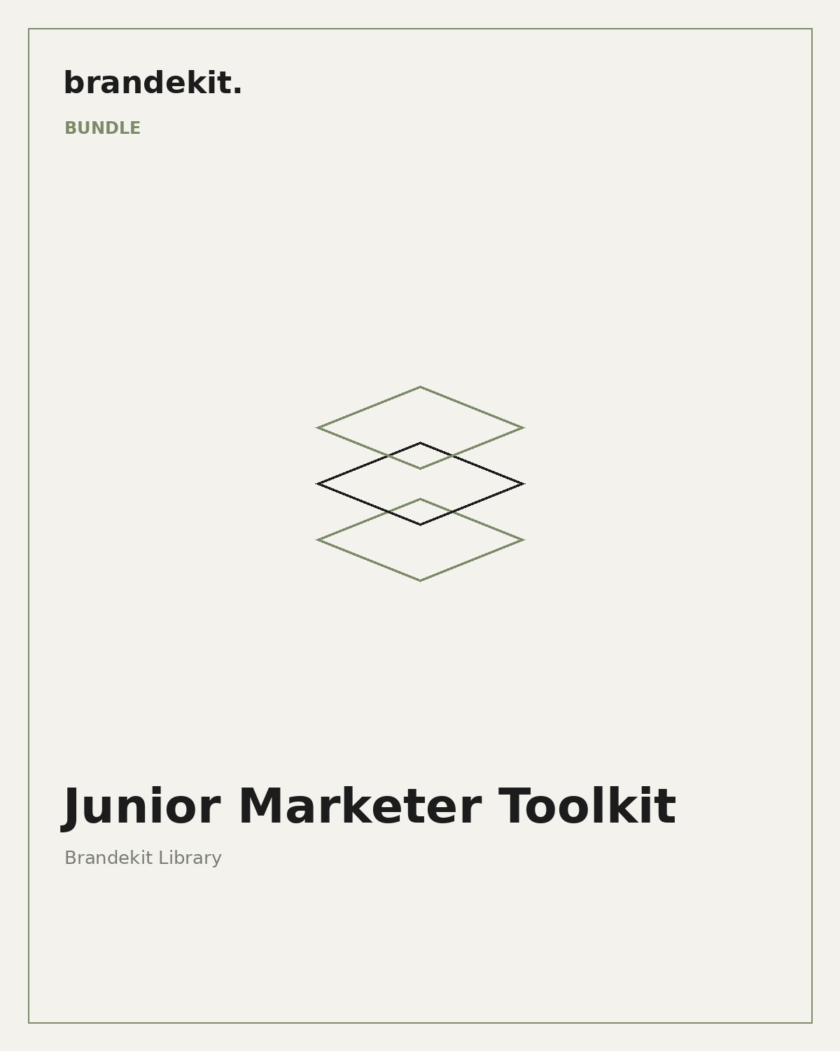Junior Marketer Toolkit bundle — Brandekit minimal cover