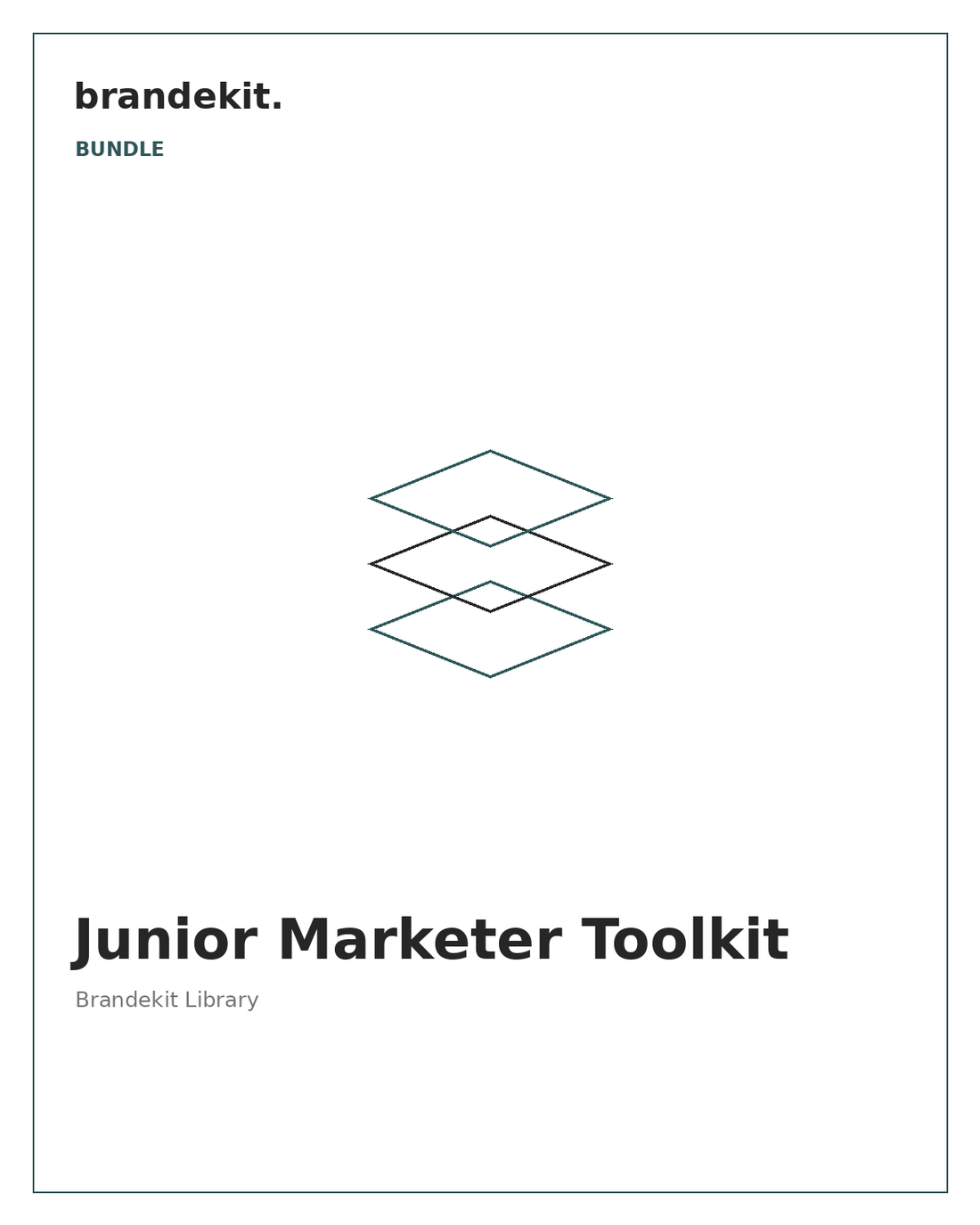 Junior Marketer Toolkit bundle — Brandekit cover