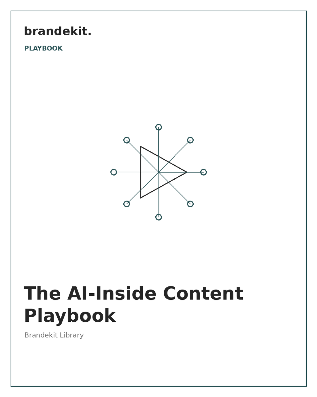 The AI-Inside Content Playbook — Brandekit cover