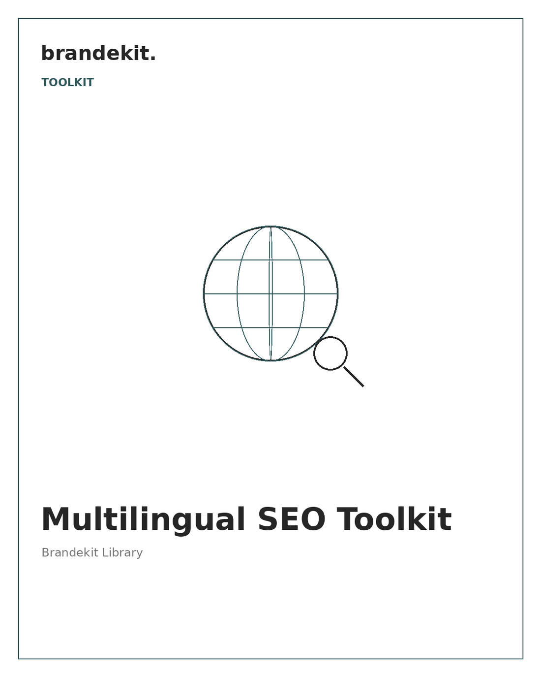 Multilingual SEO Toolkit — Brandekit cover